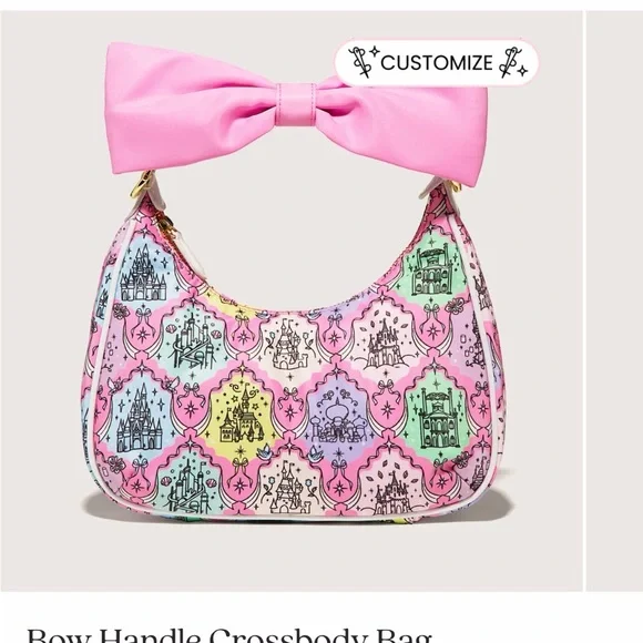 NWOT SCL Pink Bow Princess Crossbody - Picture 2 of 11